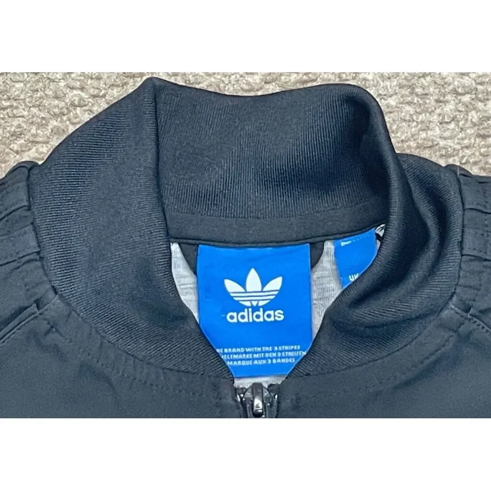 Adidas Men's Black‎ & White Long Sleeve Track Suit Jacket Size Medium